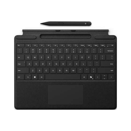 Microsoft tipkovnica Surface Pro signature sa Copilot tipkom + Surface slim pen 2 za Pro 10/Pro 11, Black, 8X8-00162