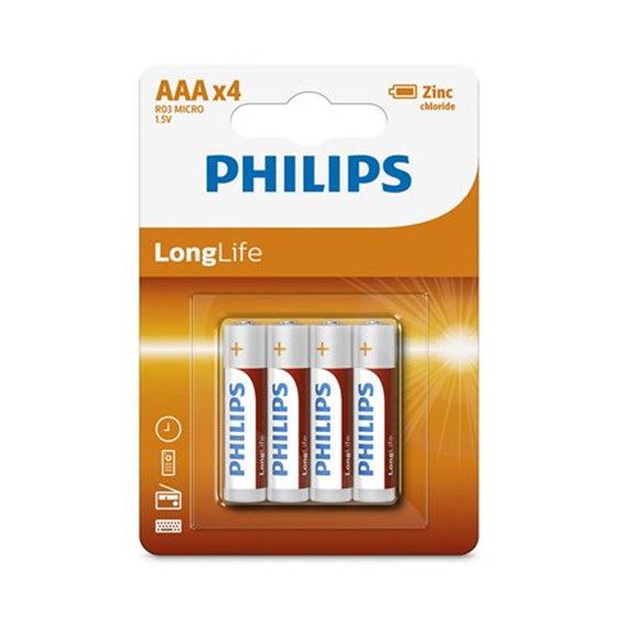 PHILIPS baterije AAA R03L4B/10