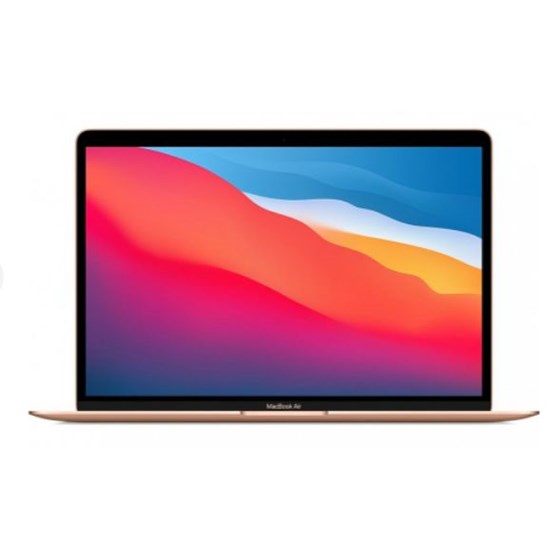 Apple MacBook Air 13.3" Gold, 8-Core M1 CPU, 7-Core GPU, 8GB, 256GB SSD, MacOS, mgnd3cr/a