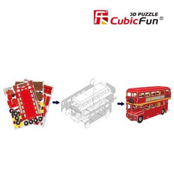 Slagalica 3D Cubicfun Double Decker bus CBF230180 +3