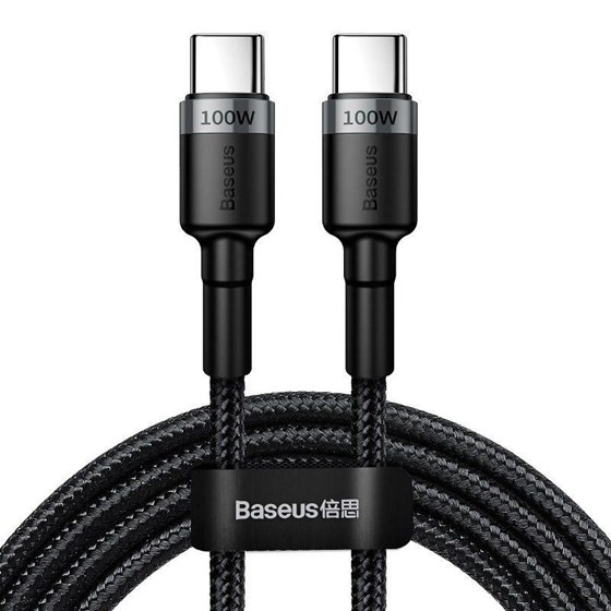 Kabel USB C - USB C Baseus Cafule PD 2.0 100W flash charging (20V 5A) 2m crni P/N: CATKLF-ALG1