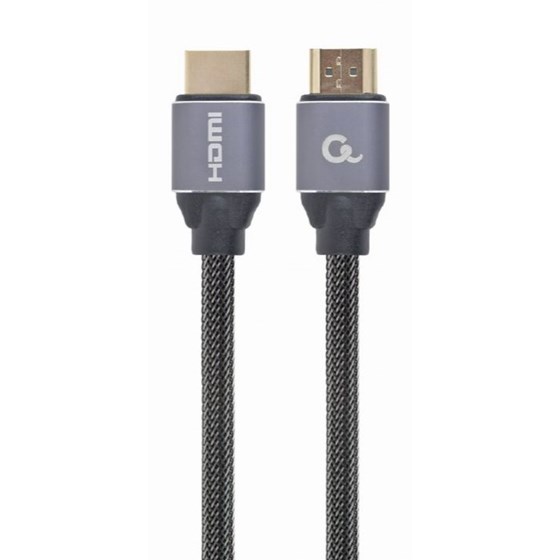 Kabel HDMI - HDMI 1m braided 4K UHD Ethernet Premium series Gembird crni P/N: CCBP-HDMI-1M