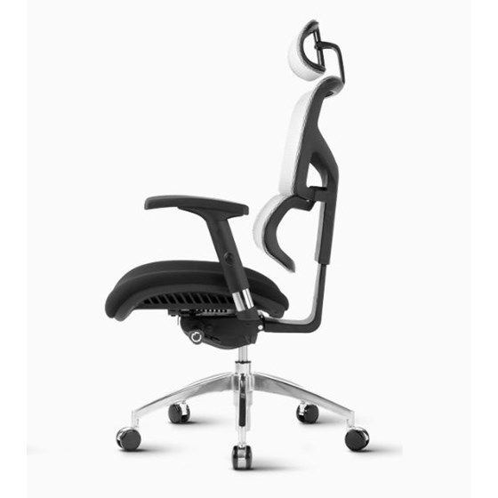 Ergonomski uredski stolac SMART 04 Siva leđa/crno sjedalo boja