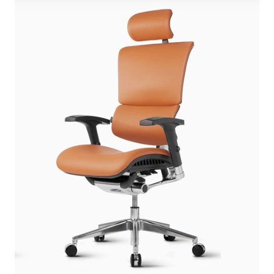 Ergonomski uredski stolac SMART DELUXE 01 Konjak boja