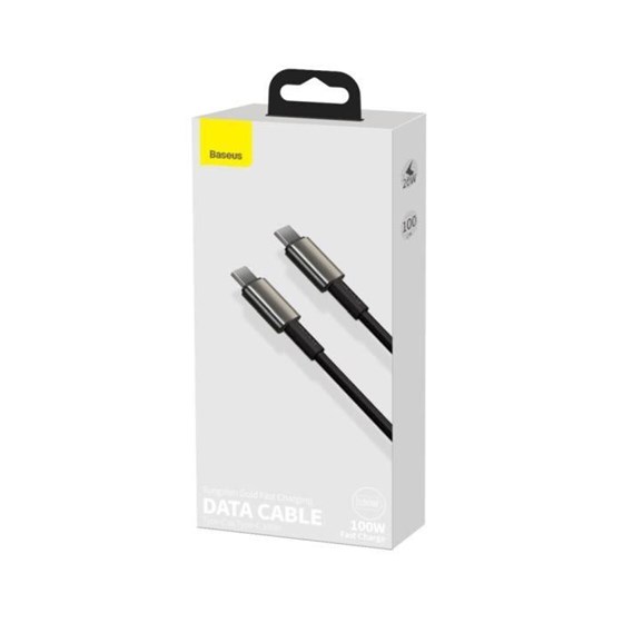 Kabel USB C - USB C 1m 100W 5A Baseus crni P/N: CATWJ-01