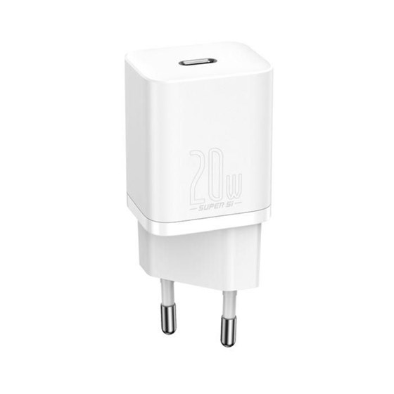 Univerzalni punjač Baseus Travel charger USB-C 20W bijeli P/N: CCSUP-B02