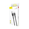 Kabel USB A - MicroUSB 2m Braided, Baseus Cafule 1.5A crni, CAMKLF-CG1