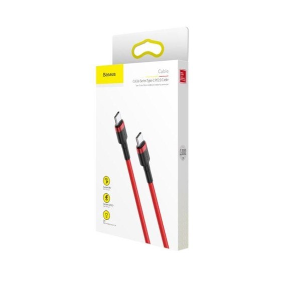 Kabel USB C - USB C 1m 60W 3A Baseus crveni P/N: CATKLF-G09