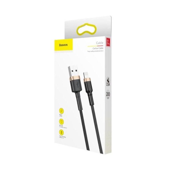 Kabel USB A - Lightning 1.5A 2m Baseus crno zlatni P/N: CALKLF-CV1