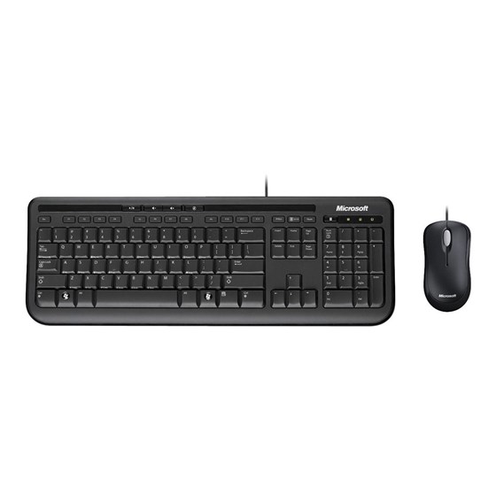Tipkovnica i miš Žičana Microsoft Wired Desktop 600 crna, APB-00013