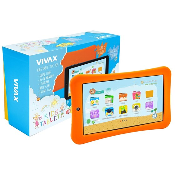Tablet, Vivax TPC-705 MT8167, 8", 1024x600, 16GB/1GB, WiFi, P/N: TPC-705