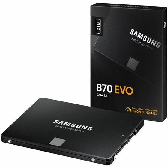 SSD 2TB Samsung 870 EVO, 2.5" SATA III, 560/530 MB/s, MZ-77E2T0B