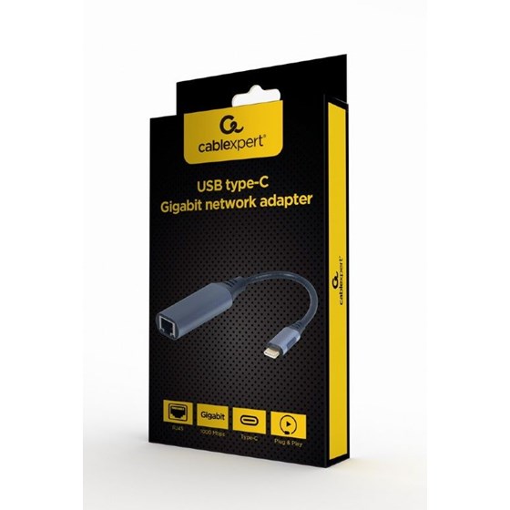 Adapter USB C - LAN Gigabit Ethernet Gembird P/N: A-USB3C-LAN-01