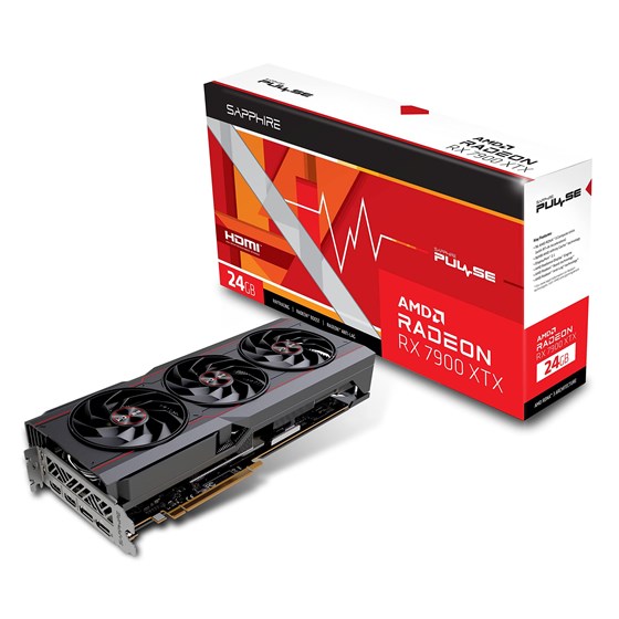 Grafička kartica Sapphire, AMD Radeon RX 7900 XTX GAMING OC Pulse, 24GB GDDR6, 2x DisplayPort 2x HDMI, 11322-02-20G