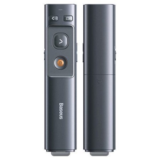 Prezenter Baseus Orange Dot multifunkcijski remote control za prezentacije, crveni laser, USB A / USB C receiver, ACFYB-B0G