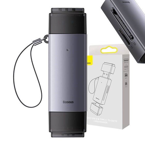 Čitač SD/TF kartica Baseus Lite Series, USB / USB C, WKQX060113