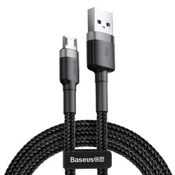 Kabel USB A - MicroUSB 3m Braided, Baseus Cafule 2A, CAMKLF-HG1
