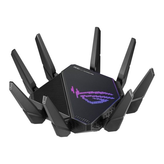 Asus ROG Rapture GT-AX11000 Pro, GT-AX11000 Pro Tri-Band WiFi 6 gaming router, 2.5G port, 10G port, enhanced hardware, ASUS RangeBoost Plus, 5.9 GHz, Triple-level game acceleration, free network secur