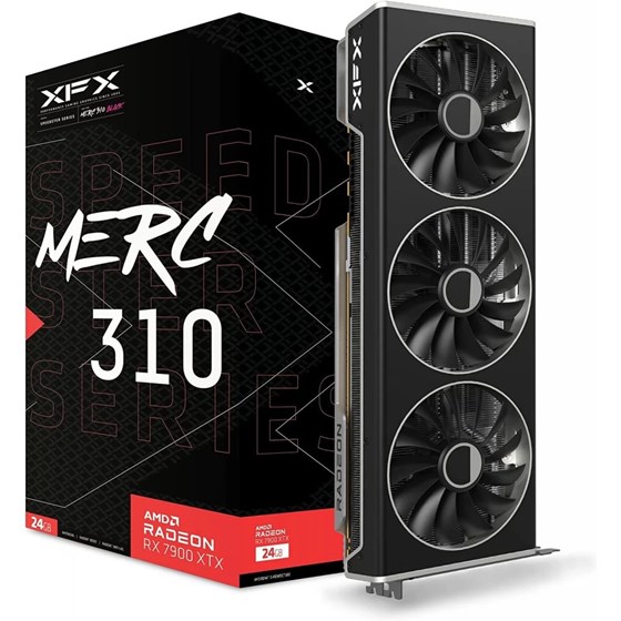 Grafička kartica XFX, AMD Radeon RX 7900 XTX Speedster MERC 310 Black Edition, 24GB GDDR6, 1x HDMI, 3x DisplayPort,  RX-79XMERCB9