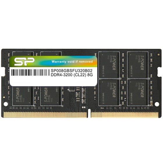 Memorija za laptope, 8GB (1x 8GB) DDR4 3200 MT/s, Silicon Power, CL22, SP008GBSFU320X02