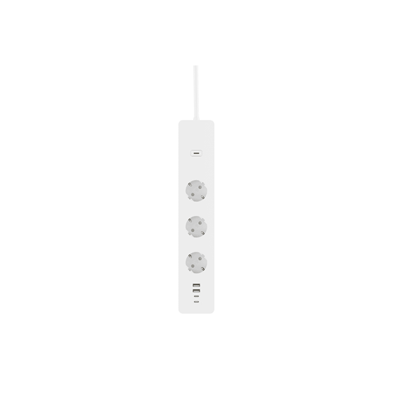 Woox Smart Wi-Fi strujna letva, 3×strujna utičnica, 2×USB-A, 2×USB-C punjač, 1.5m, WooxHome app, Alexa & Google Assistant