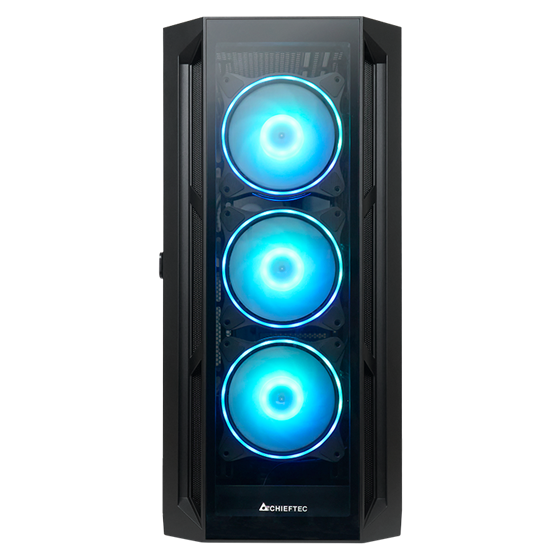 Kućište Chieftec Apex, E-ATX, Bez napajanja, Kaljeno staklo, RGB, Crna, GA-01B-TG-OP
