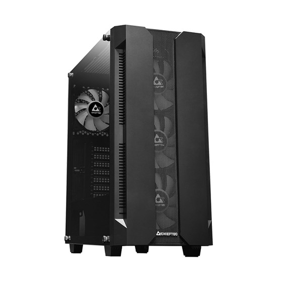 Kućište Chieftec Hunter, ATX, Bez napajanja, Kaljeno staklo, RGB, Crna, GS-01B-OP