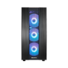 Kućište Chieftec Hunter 2, ATX, Bez napajanja, Kaljeno staklo, RGB, Crna, GS-02B-OP