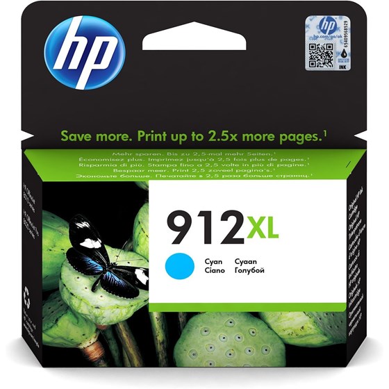 Tinta HP 912XL Cyan P/N: 3YL81AE