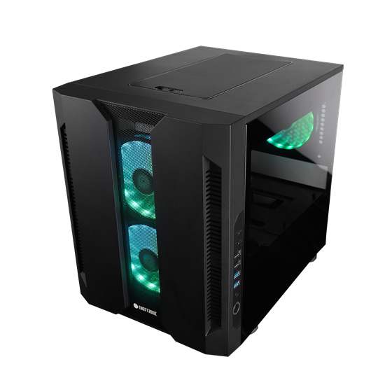 Kućište Chieftec M2, mATX, Bez napajanja, Kaljeno staklo, RGB, Crna, GM-02B-OP