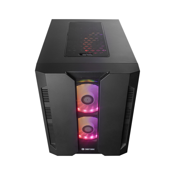 Kućište Chieftec M2, mATX, Bez napajanja, Kaljeno staklo, RGB, Crna, GM-02B-OP
