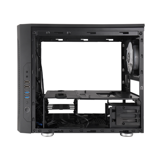 Kućište Chieftec M2, mATX, Bez napajanja, Kaljeno staklo, RGB, Crna, GM-02B-OP