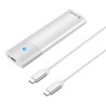 Orico Eksterno kućište za M.2 NVMe SSD B&M-Key, USB-C, bijelo (ORICO-PWM2-G2-WH-EP)