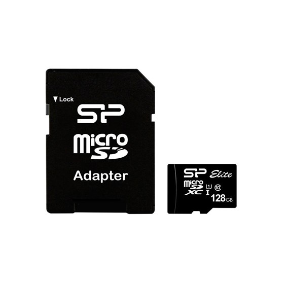 Memorija SD Micro Card, 128GB Silicon Power, Class 10 UHS-I Elite + adapter SD, SP128GBSTXBU1V10SP
