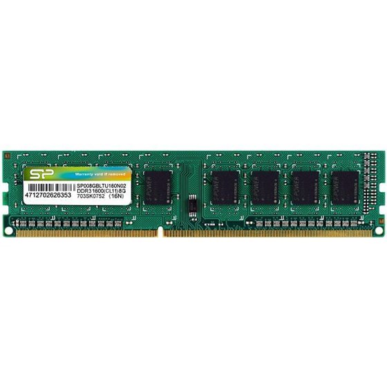 Memorija za PC SILICON POWER DDR3 8GB 1600MHz CL11 DIMM 1.5V, PN: SP008GLLTU160N02