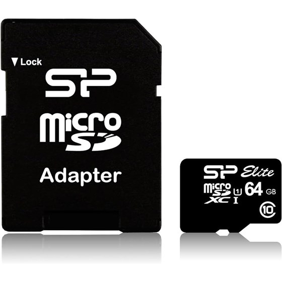 Memorija SD Micro Card, 64GB Silicon Power, Class 10 UHS-I Elite + adapter SD,  SP064GBSTXBU1V10SP