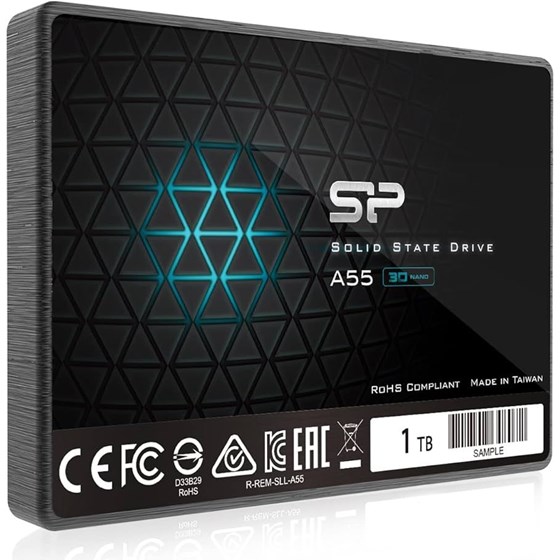 SSD 1TB Silicon Power Ace A55, 2.5" SATA III, 560/530 MB/s,  SP001TBSS3A55S25