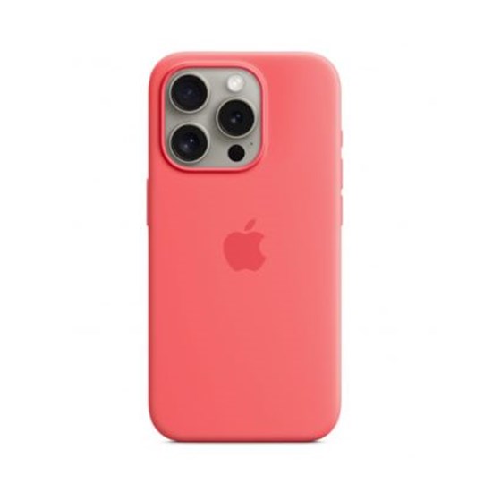 Apple iPhone 15 Pro Silicone Case w MagSafe - Guava, mt1g3zm/a
