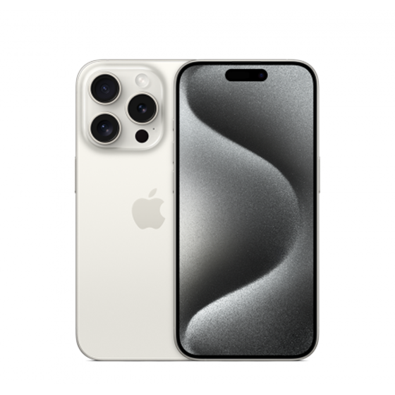 Apple iPhone 15 Pro 128GB White Titanium, mtuw3sx/a