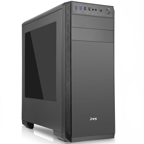 Kućište MS FIGHTER V300, Gaming, Midi tower, bez napajanja, ATX, crno