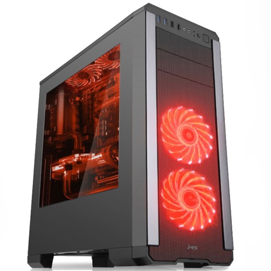 Kućište MS FIGHTER V305, Gaming, ATX,Crno, MSC10007