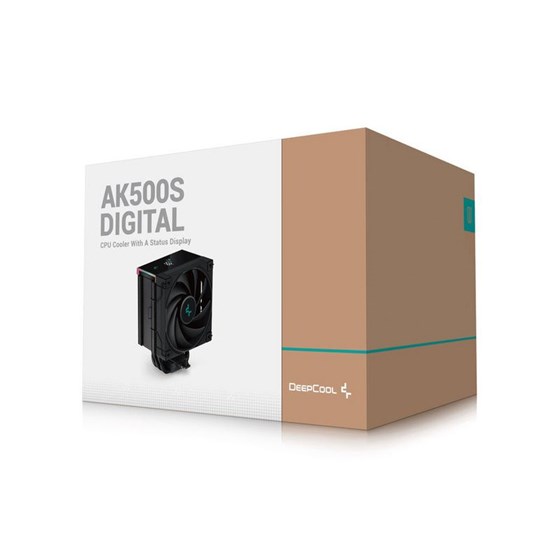 Hladnjak DeepCool AK500S DIGITAL, 120mm, LCD, ARGB, Black