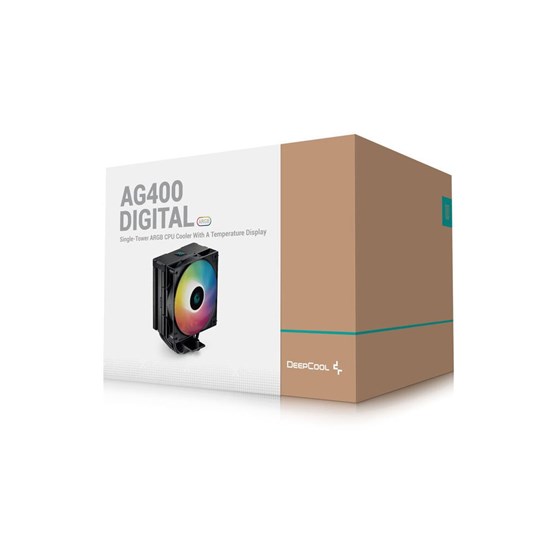 Hladnjak DeepCool AG400 Digital, ARGB, 120mm, 240W TDP, Black