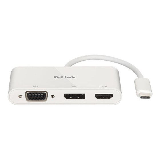 D-Link HUB 3-in-1 USB-C HDMI VGA DP P/N: DUB-V310