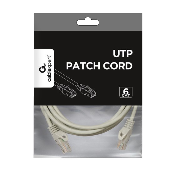 Kabel UTP CAT 6 3m Sivi Gembird P/N: PP6U-3M