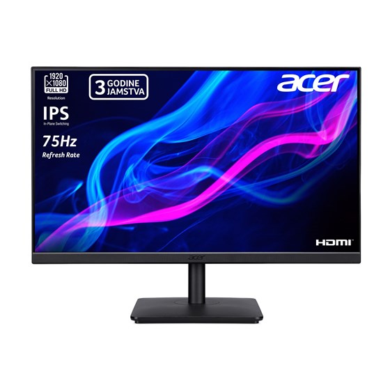 Monitor Acer Vero V277, 27" FHD, IPS, 75Hz 4ms, VGA, DP, HDMI, Adaptive Sync, Crna, UM.HV7EE.040