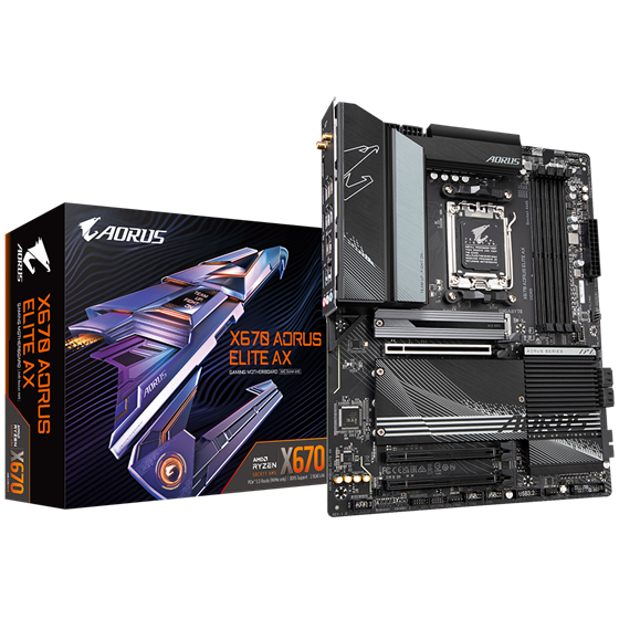 Matična ploča Gigabyte X670 AORUS ELITE AX, AMD, X670, AM5, ATX, DDR5