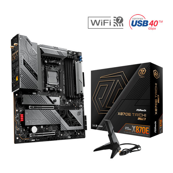 Matična ploča ASRock X870E TAICHI LITE, AMD X870E, Socket AM5, ATX, DDR5