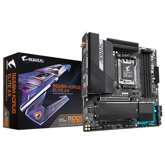Matična ploča Gigabyte B650M AORUS ELITE AX, AMD B650, AM5, mATX, DDR5