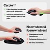DeltaHub Ergonomski oslonac za zglob Carpio 2.0 - ergonomic wrist rest Left / L / White